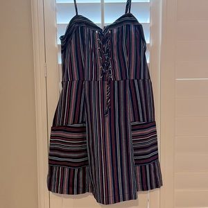 Striped dress - corduroy material! Worn once